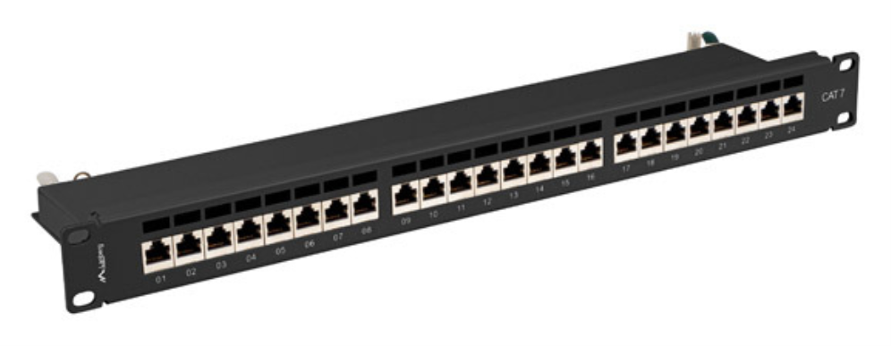 Lanberg PPS7-1024-B panel de parcheo 1U