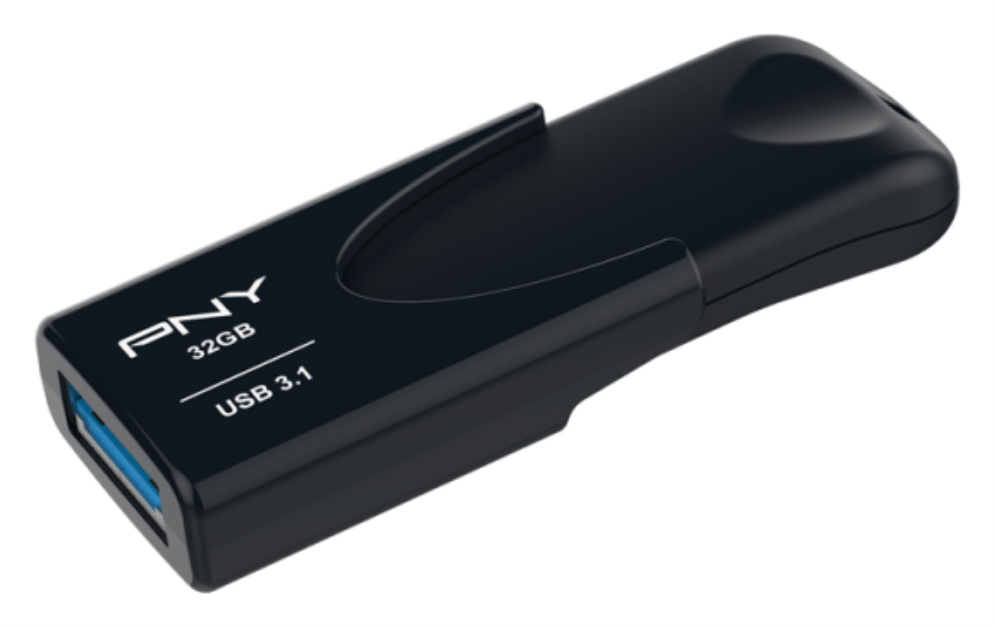PNY Attache 4 unidad flash USB 32 GB USB tipo A 3.2 Gen 1 (3.1 Gen 1) Negro