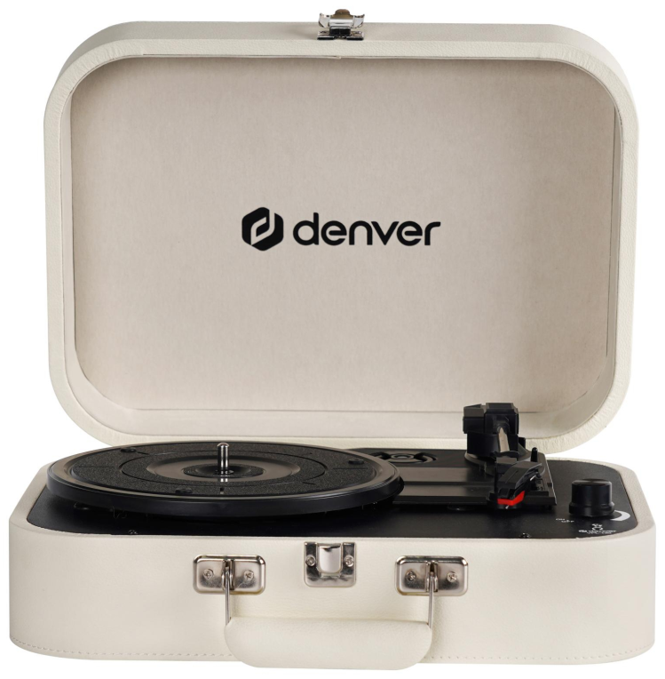 Denver VPL-130 Tocadiscos de tracción directa Beige Automático