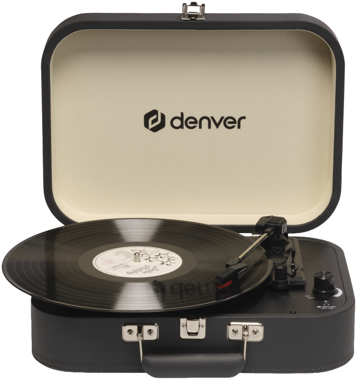 Denver VPL-130DGR tocadisco Tocadiscos de tracción directa Negro Semiautomático