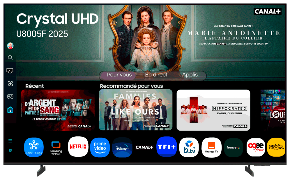 Samsung TU43U8005FU 109,2 cm (43") 4K Ultra HD Smart TV Wifi Negro