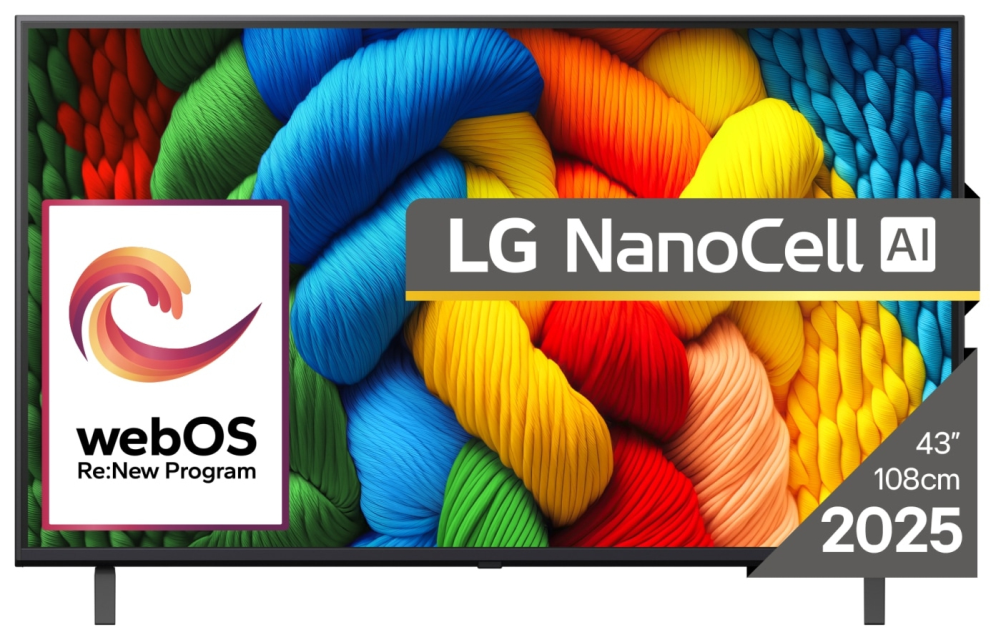 LG NanoCell 43NANO80A3B Televisor 109,2 cm (43") 4K Ultra HD Smart TV Wifi Negro