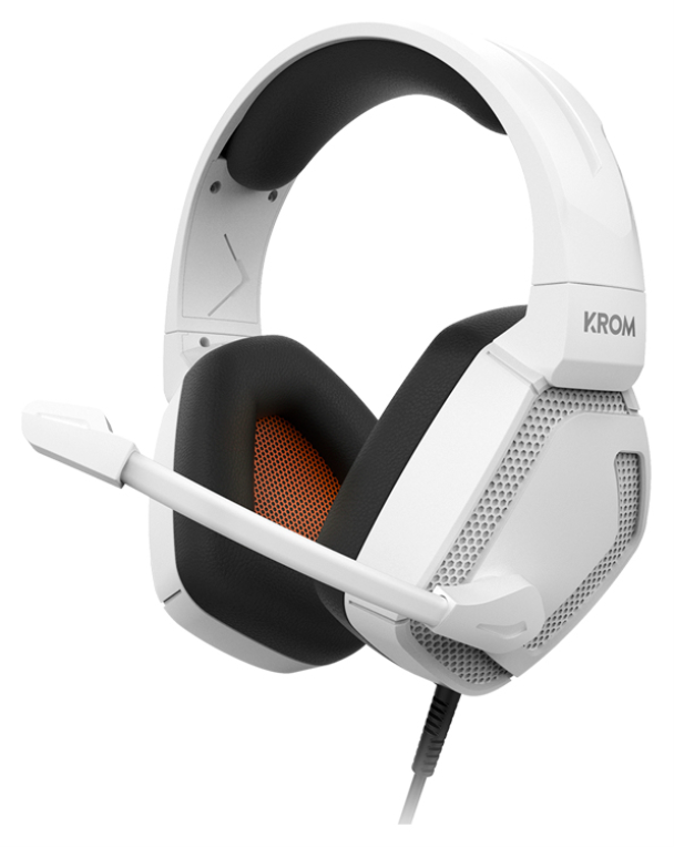 Krom Kopa Pro Auriculares Alámbrico Diadema Juego Blanco