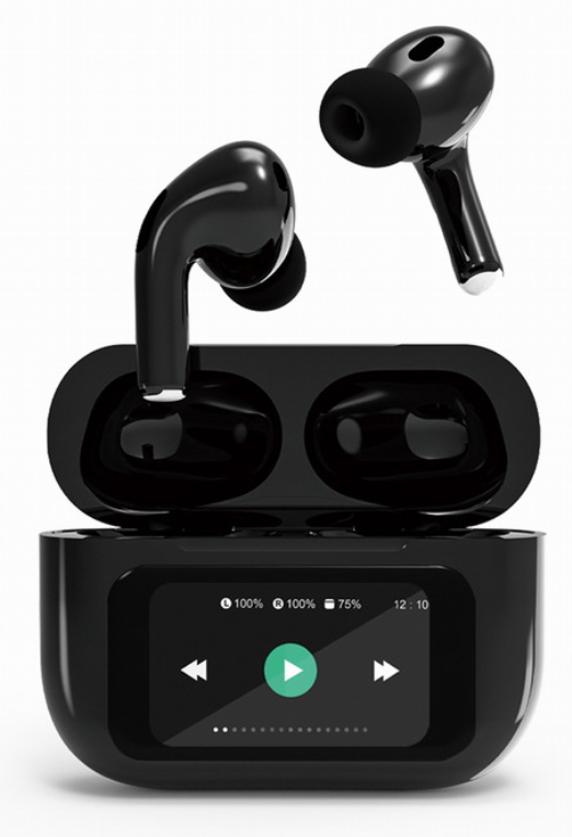 Gembird GMB Audio TWS-LCD-ANC-01-BK auricular y casco Auriculares Inalámbrico Dentro de oído Llamadas/Música USB Tipo C Bluetooth Negro