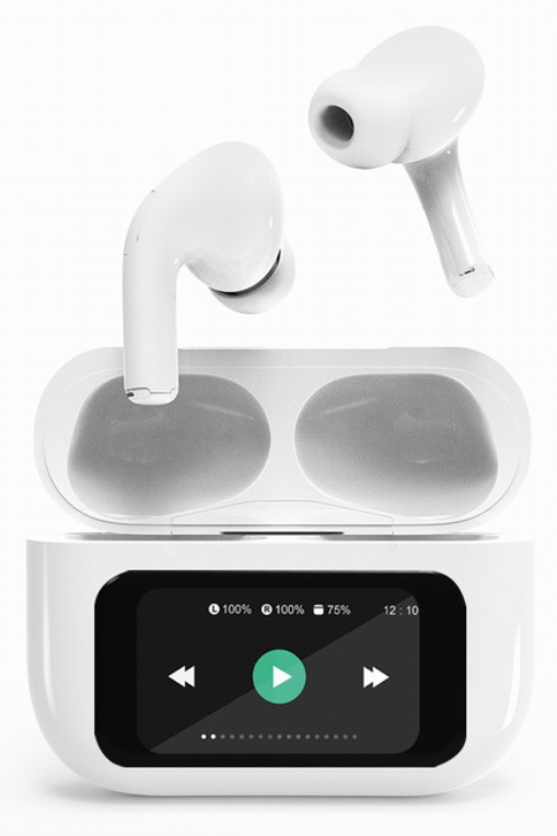 Gembird GMB Audio TWS-LCD-ANC-01-W auricular y casco Auriculares Inalámbrico Dentro de oído Llamadas/Música USB Tipo C Bluetooth Blanco