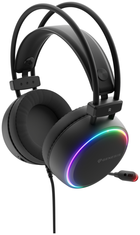 GENESIS NSG-2307 auricular y casco Auriculares Alámbrico Diadema Juego USB tipo A Negro
