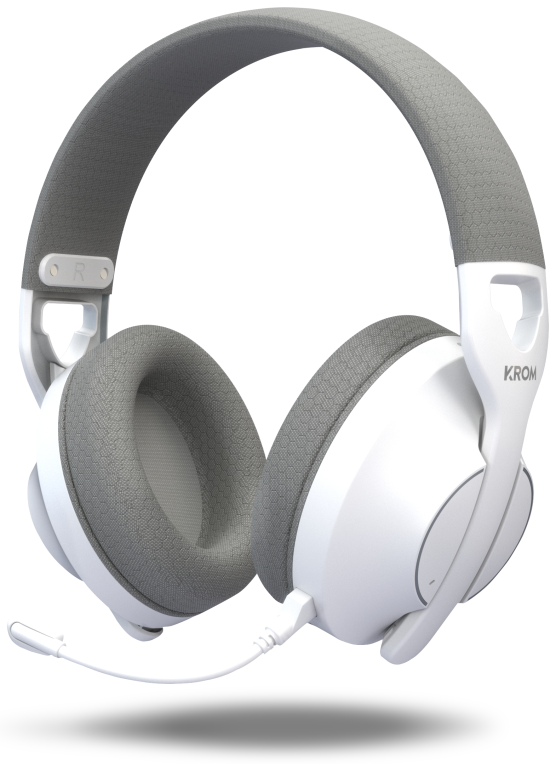 Krom Phase - Wireless Auriculares Gaming Blanco