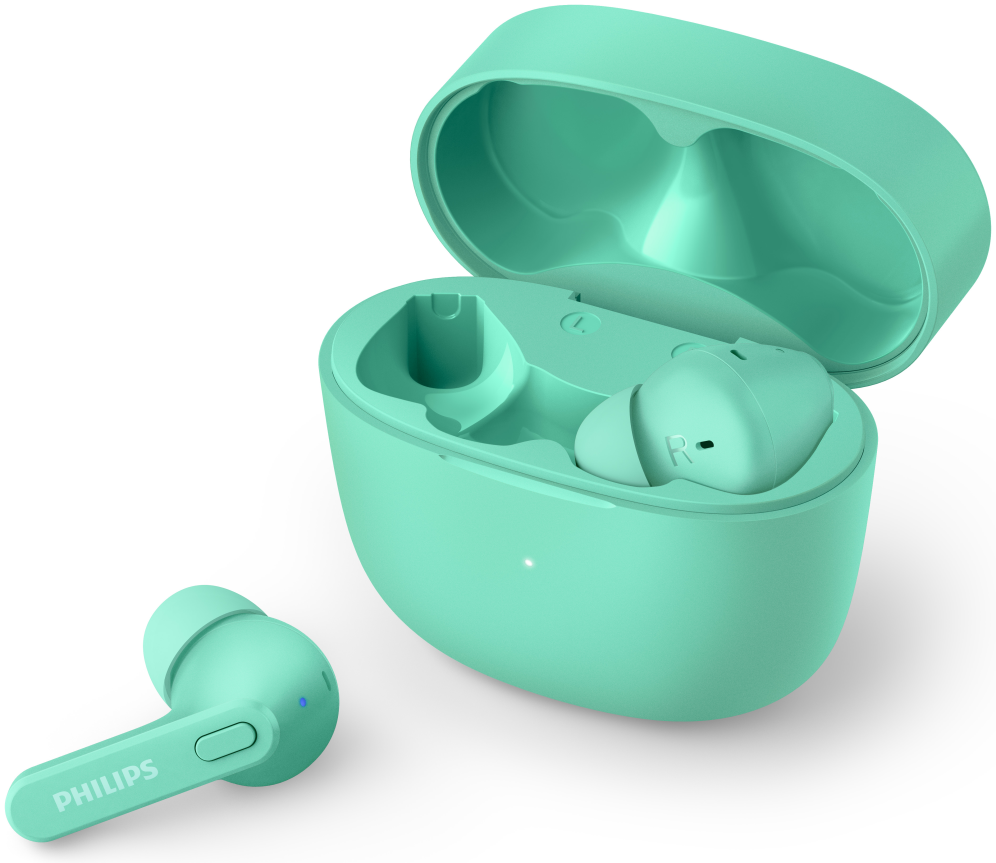 Philips 2000 series TAT2206GR/00 auricular y casco Auriculares True Wireless Stereo (TWS) Dentro de oído Llamadas/Música Bluetooth Turquesa