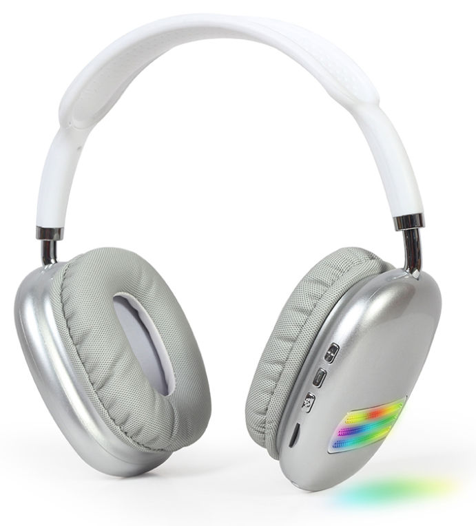 Gembird BHP-LED-02-W auricular y casco Auriculares Inalámbrico Diadema Llamadas/Música Bluetooth Blanco