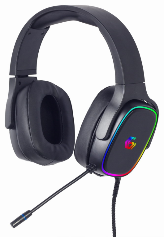 Gembird GHS-SANPO-S300 auricular y casco Auriculares Alámbrico Diadema Juego USB tipo A Negro