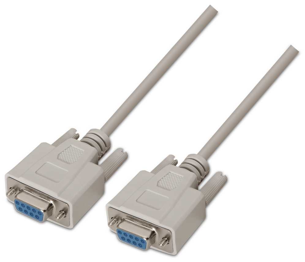 AISENS A112-0067 cable de serie Beige 1,8 m DB9