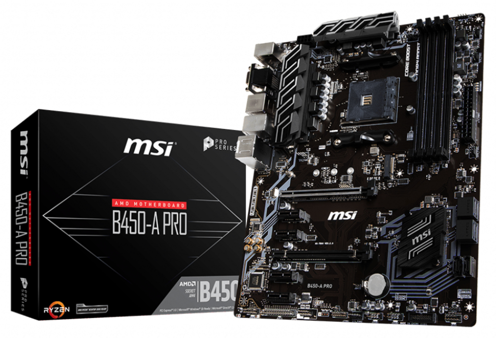 MSI B450-A-PRO AMD B450 Zócalo AM4 ATX