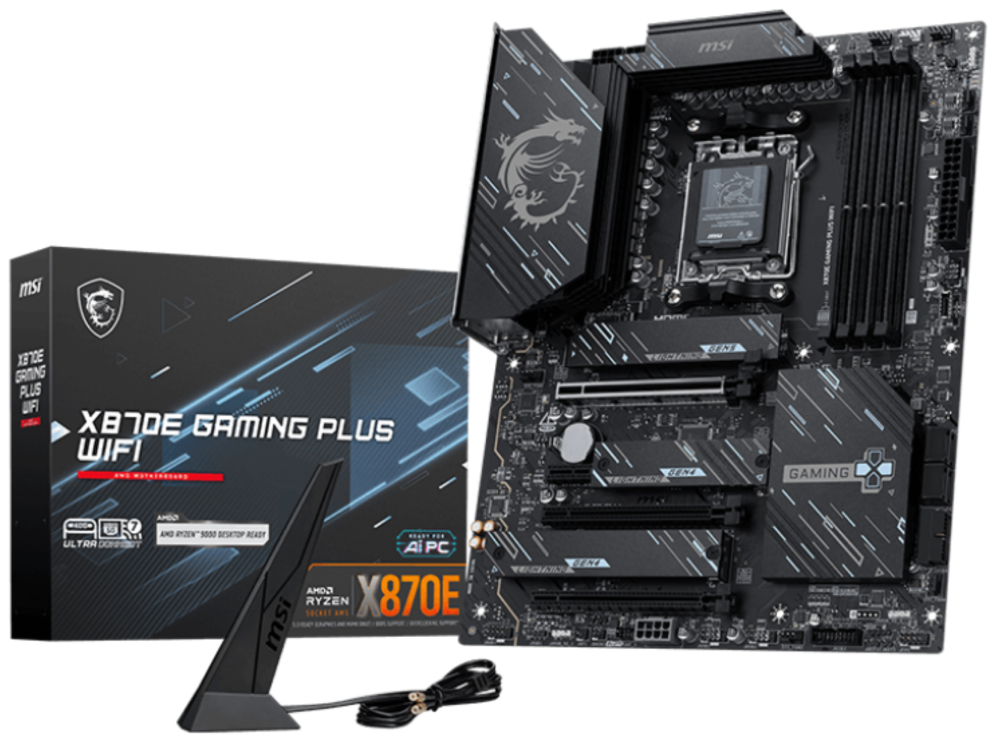 MSI X870E GAMING PLUS WIFI placa base AMD X870E Zócalo AM5 ATX