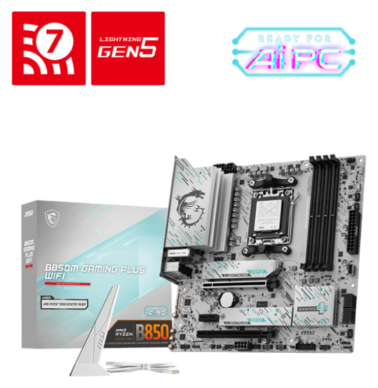 MSI B850M GAMING PLUS WIFI AMD B850 Zócalo AM5 micro ATX