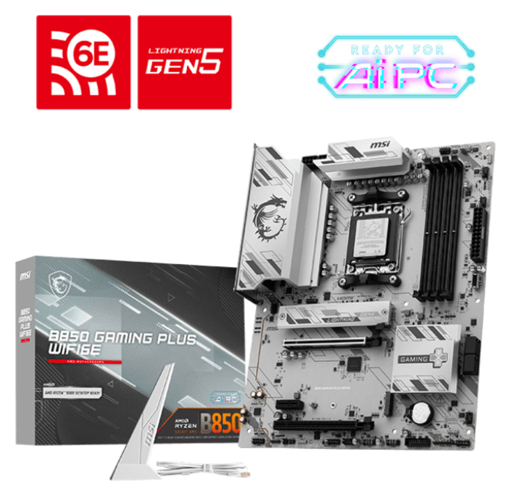 MSI B850 GAMING PLUS WIFI6E placa base AMD B850 Zócalo AM5 ATX
