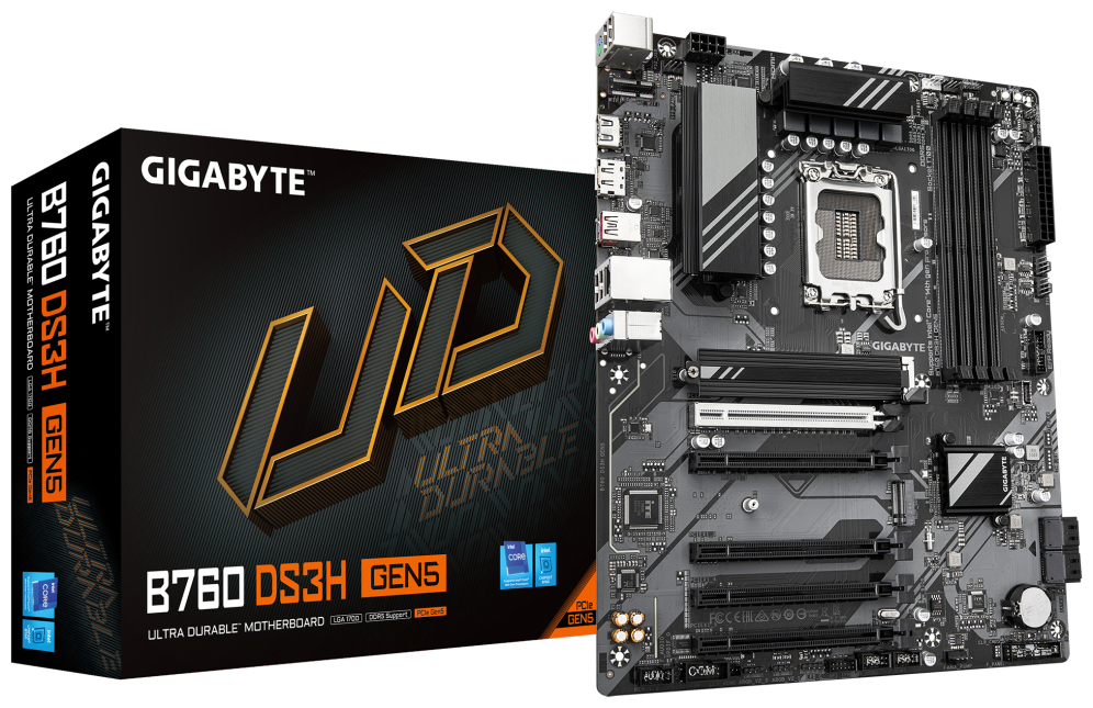 GIGABYTE B760 DS3H GEN5 placa base Intel B760 Express LGA 1700 ATX