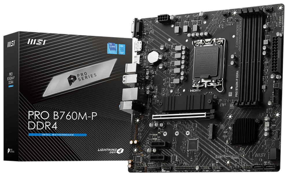 MSI PRO B760M-P DDR4 placa base Intel B760 LGA 1700 micro ATX