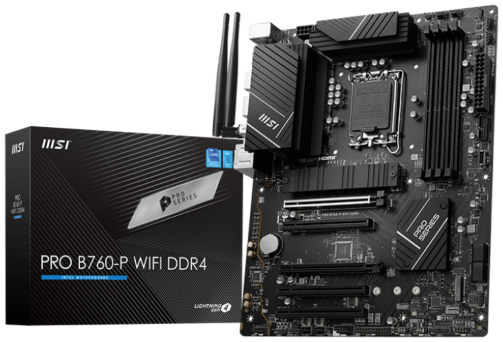 MSI PRO B760-P WIFI DDR4 placa base Intel B760 LGA 1700 ATX