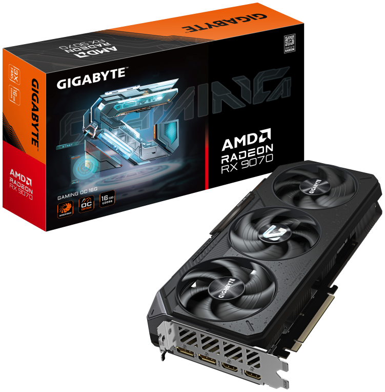GIGABYTE Radeon RX 9070 GAMING OC 16G Tarjeta Gráfica