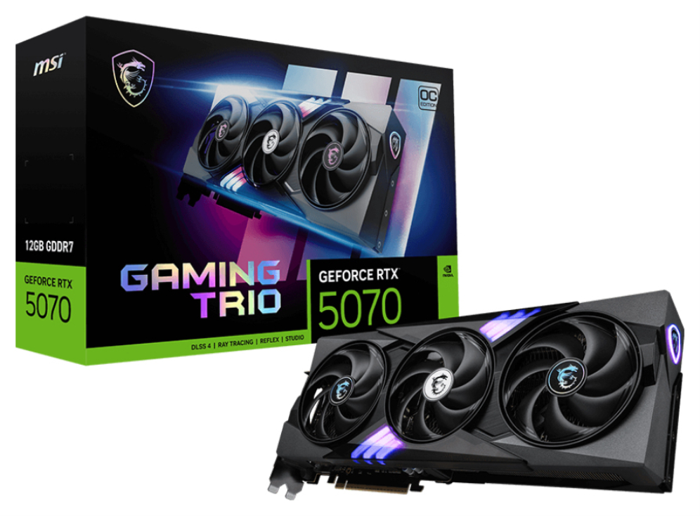 MSI GAMING GeForce RTX 5070 12G TRIO OC NVIDIA 12 GB GDDR7