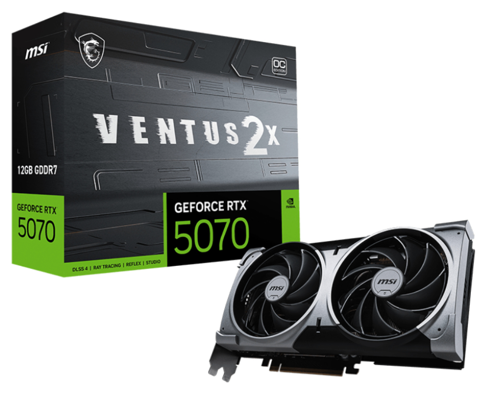 MSI GeForce RTX 5070 12G VENTUS 2X OC NVIDIA 12 GB GDDR7