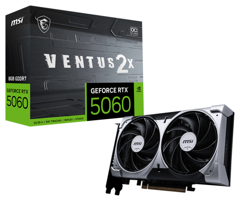 MSI GeForce RTX 5060 8G VENTUS 2X OC NVIDIA 8 GB GDDR7