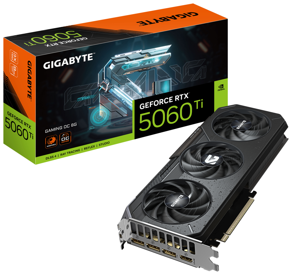 GIGABYTE GeForce RTX 5060 Ti GAMING OC 8G Tarjeta Gráfica