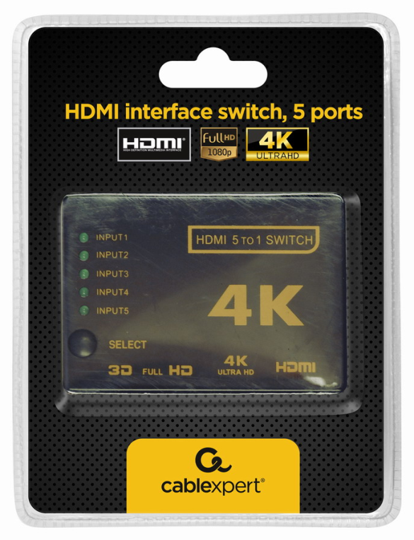 Gembird DSW-HDMI-53 interruptor de video