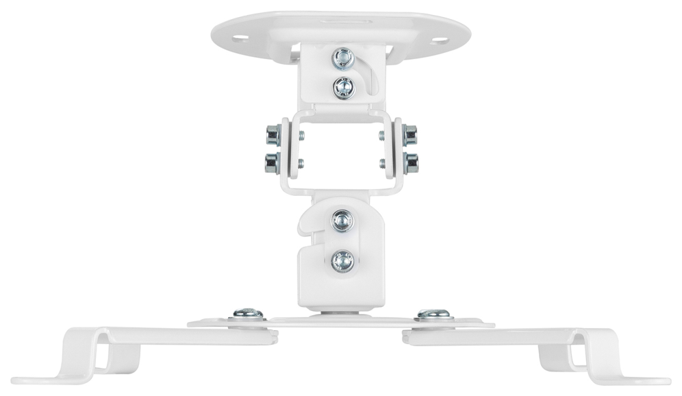 AISENS Soporte Universal Giratorio, Inclinable de Techo para Proyector 13.5Kg, Blanco
