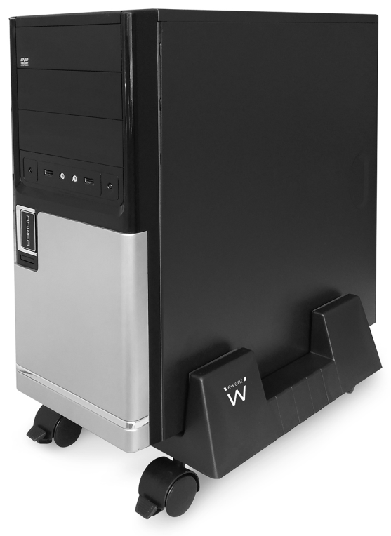 Ewent EW1290 soporte de CPU Carro para equipo informático Negro