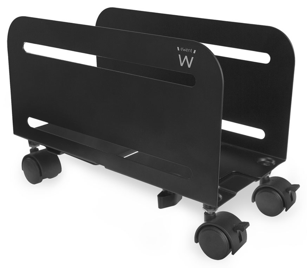 Ewent EW1291 soporte de CPU Carro para equipo informático Negro