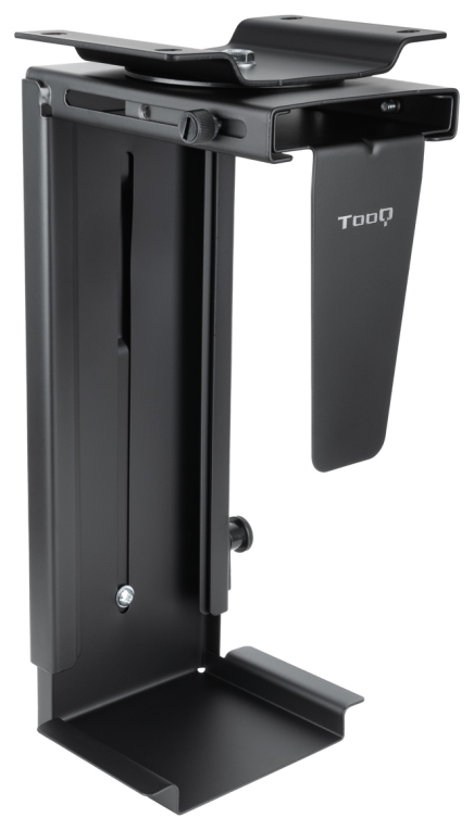 TooQ Soporte Metálico para CPU para Escritorio/Pared, Negro