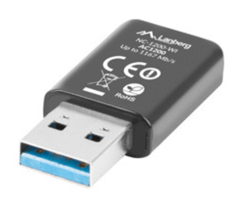 Lanberg NC-1200-WI adaptador y tarjeta de red WLAN 5000 Mbit/s