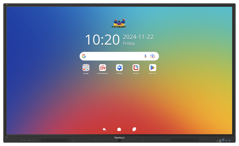 Viewsonic IFP 65IN 4K ANDROID 16 EDLA 64 pizarra blanca interactiva 165,1 cm (65") 3840 x 2160 Pixeles Pantalla táctil