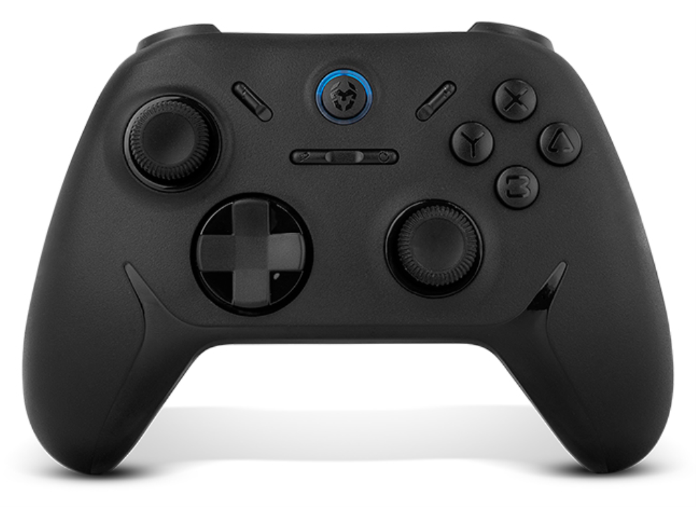 Krom Kadoer Negro Bluetooth/USB Palanca de mando Digital Android, Nintendo Switch, Nintendo Switch 2, PC, iOS