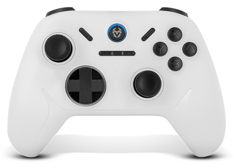 Krom Kadoer Blanco Bluetooth/USB Gamepad Analógico/Digital Android, Nintendo Switch, Nintendo Switch 2, PC, iOS