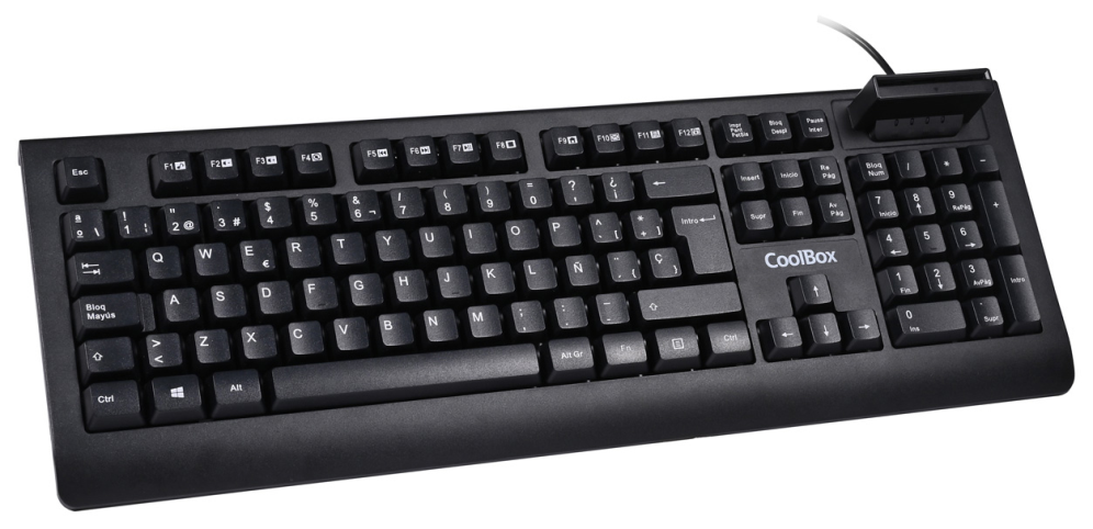 CoolBox TECLADO CON LECTOR DNIE V4