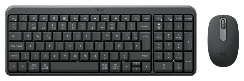 Logitech MK250 Combo teclado Ratón incluido Universal RF Wireless + Bluetooth QWERTY Español Grafito