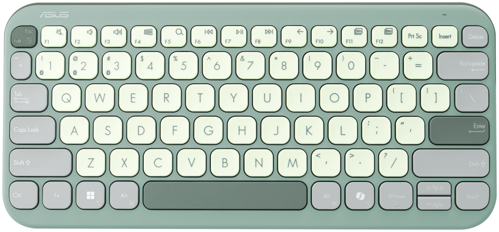 ASUS Marshmallow Keyboard KW100 teclado Hogar Bluetooth QWERTY Español Verde