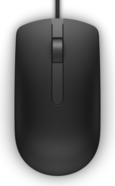 DELL Ratón con cable - MS116 - negro - (RTL BOX)