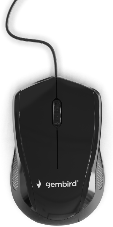 Gembird MUS-3B-02 ratón Oficina Ambidextro USB tipo A Óptico 1000 DPI