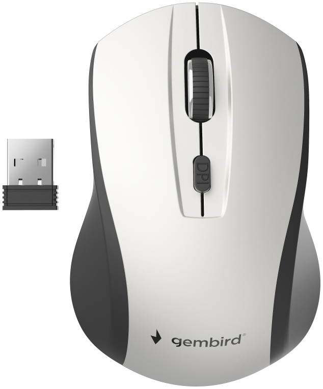 Gembird MUSW-4B-02-BS ratón Oficina Ambidextro RF inalámbrico Óptico 1600 DPI