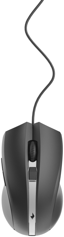 Gembird MUS-GU-02 ratón Ambidextro USB tipo A Laser 2400 DPI