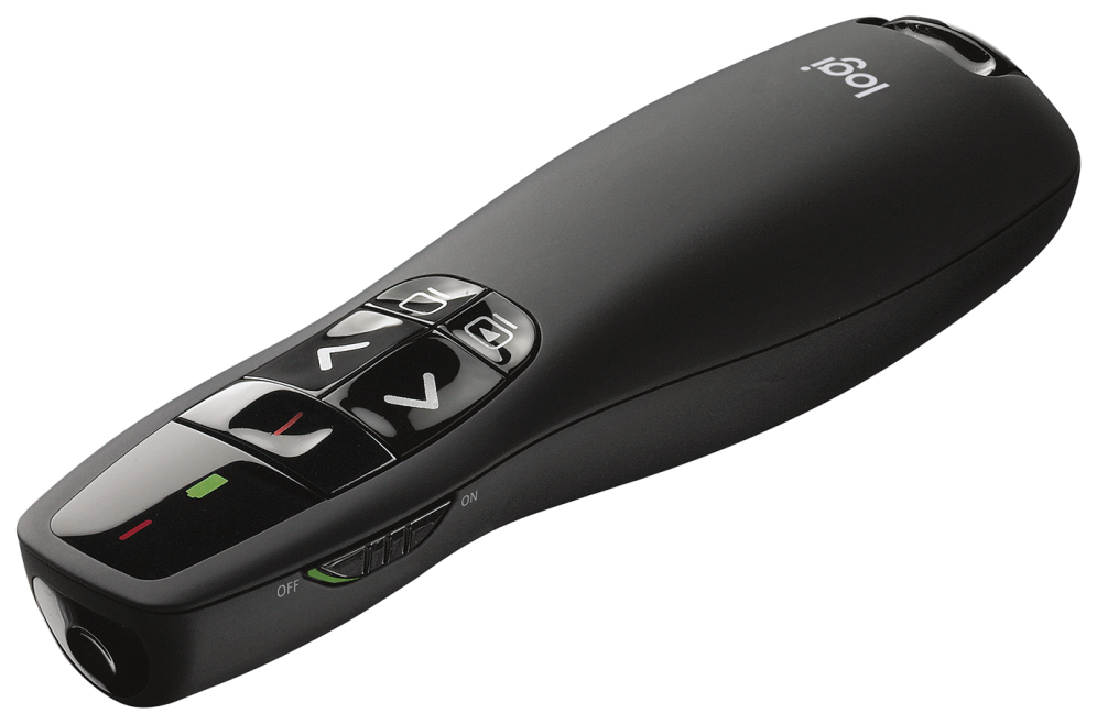 Logitech R400 apuntador inalámbricos RF Negro