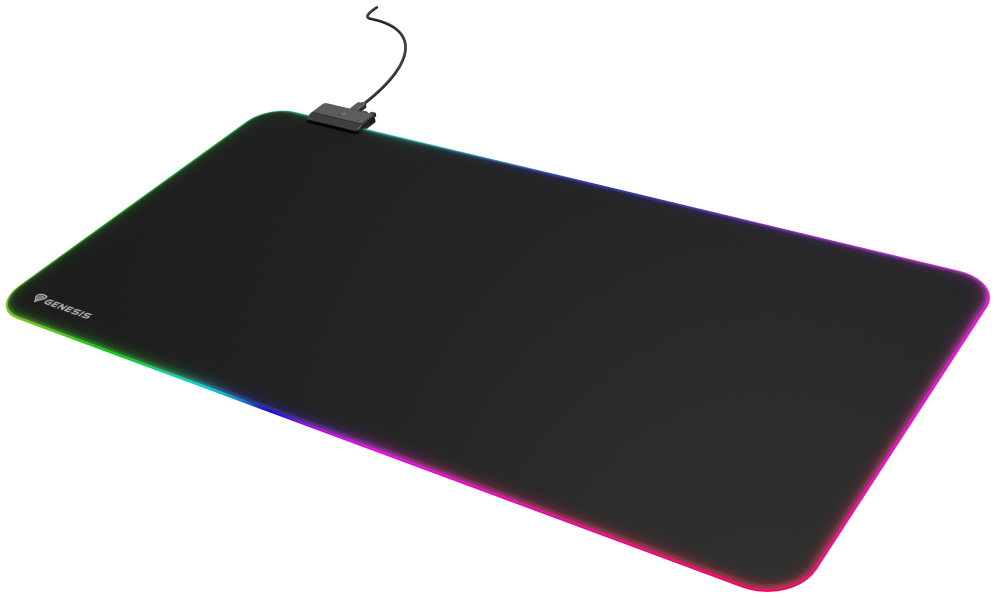 GENESIS Boron 500 XXL RGB Alfombrilla de ratón para juegos Negro