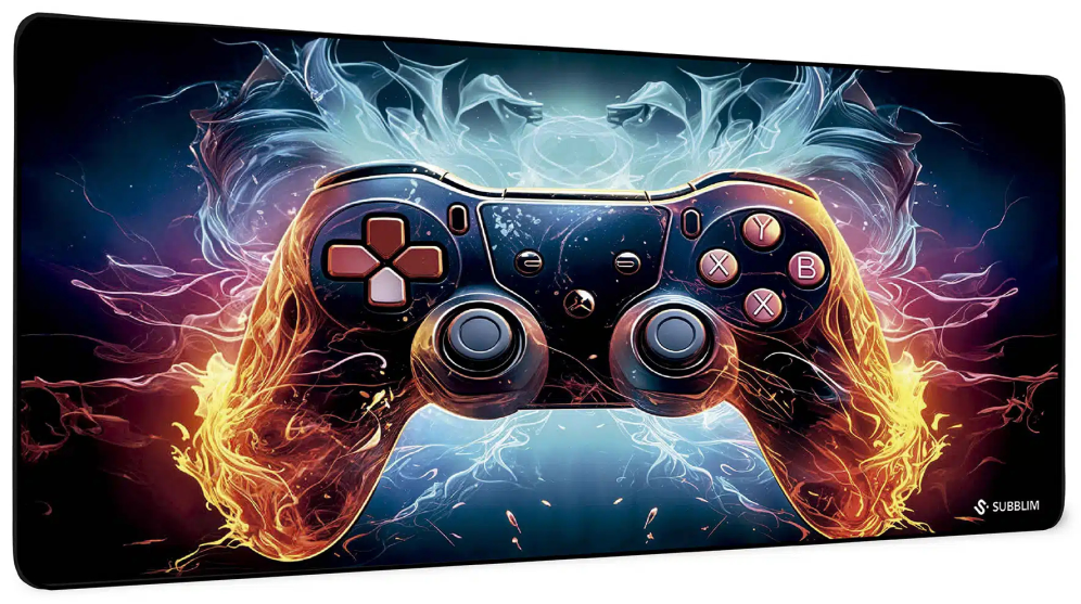 SUBBLIM GameCore XL Alfombrilla de ratón para juegos Negro, Multicolor