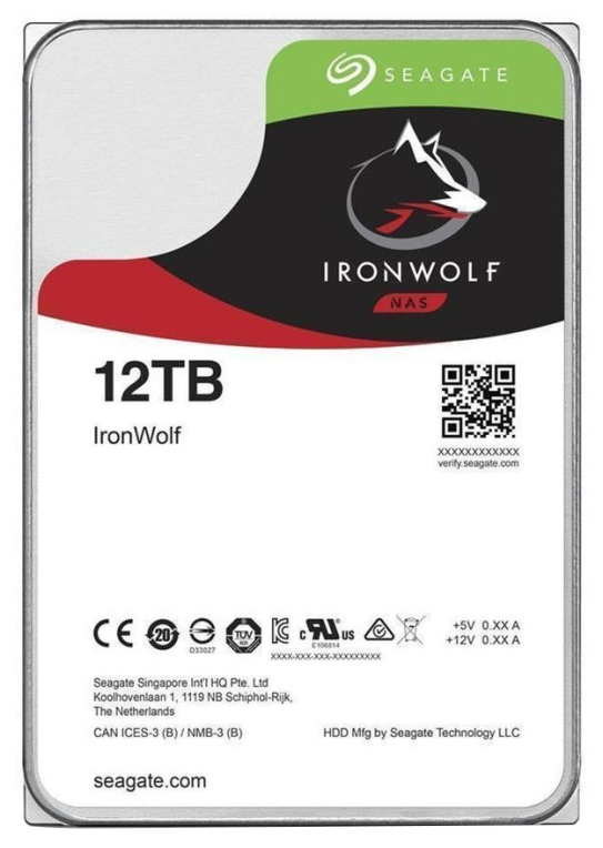 Seagate NAS HDD IronWolf disco duro interno 12 TB 7200 RPM 256 MB 3.5" Serial ATA III