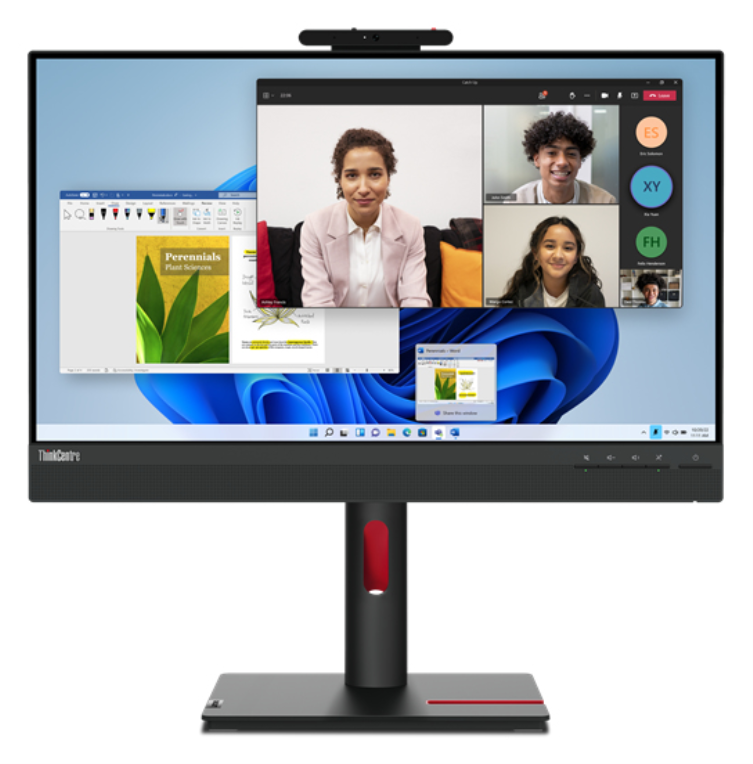 Lenovo ThinkCentre Tiny-In-One 24 pantalla para PC 60,5 cm (23.8") 1920 x 1080 Pixeles Full HD LCD Pantalla táctil Negro