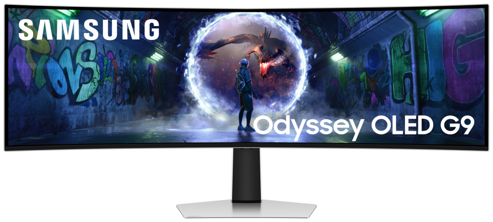 Samsung G93SD pantalla para PC 124,5 cm (49") 5120 x 1440 Pixeles Dual QHD OLED Plata