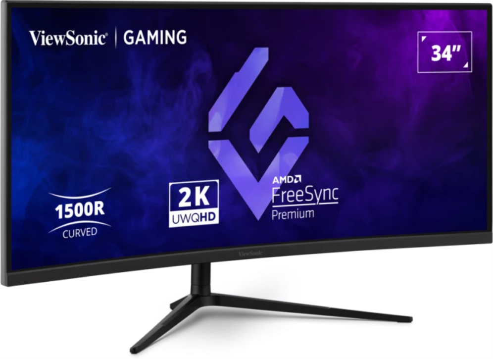 Viewsonic VX3418C-2K pantalla para PC 86,4 cm (34") 3440 x 1440 Pixeles UltraWide Quad HD Negro